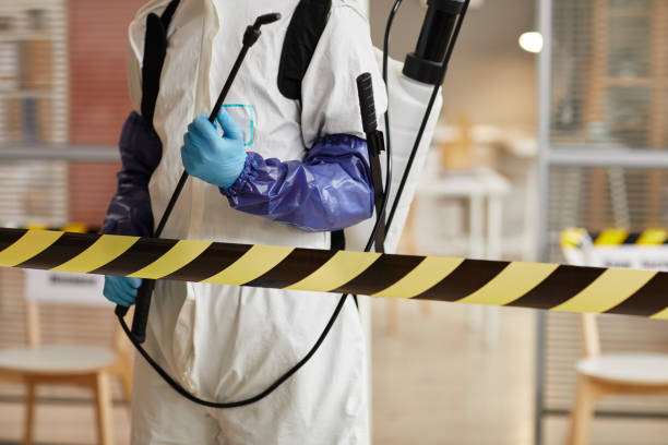 Professional Biohazard Cleanup technician working in Santa Cruz, CA